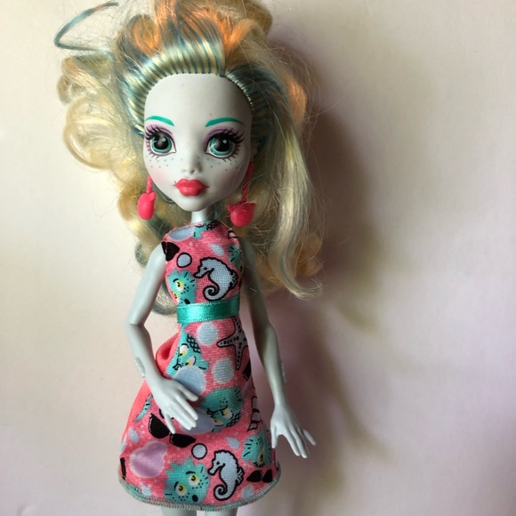 Monster High Doll Emoji LAGOONA BLUE Earrings Shoes Body head 2008, body 2016 - Picture 3 of 11